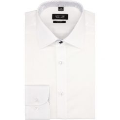 Koszula bexley 2761 długi rękaw slim fit biały. Białe koszule męskie Recman, m, bez wzorów, bez kołnierzyka, z długim rękawem. Za 139,00 zł.