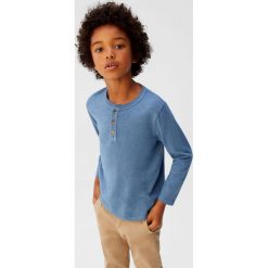 Mango Kids - Longsleeve dziecięcy Pani5 110-164 cm. Białe t-shirty chłopięce Mango Kids, bez wzorów, z bawełny, bez rękawów. Za 35,90 zł.
