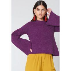 Swetry klasyczne damskie: mbyM Sweter Delana Harman – Purple