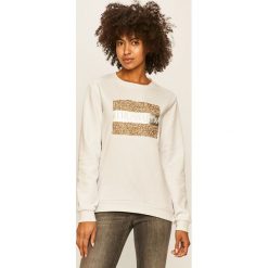 Trussardi Jeans - Bluza. Szare bluzy damskie Trussardi Jeans, s, z aplikacjami, z elastanu, bez rękawów, bez kaptura. Za 369,90 zł.