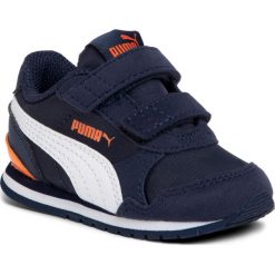 Sneakersy PUMA - St Runner V2 Nl V Inf 365295 15 Peacoat/Puma White/Firecrack. Niebieskie trampki chłopięce Puma, bez wzorów, ze skóry ekologicznej, na rzepy. Za 159,99 zł.