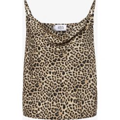 NA-KD - Top damski, brązowy. Pomarańczowe topy damskie NA-KD, bez wzorów, bez kołnierzyka. Za 59,95 zł.