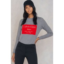 Bluzy damskie: Calvin Klein Bluza Hansi Logo - Grey