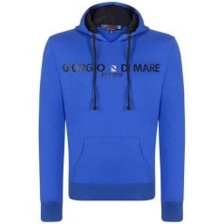 Giorgio Di Mare bluza męska XXL niebieska. Niebieskie bluzy męskie Giorgio di Mare, xxl, bez wzorów, z kapturem, bez rękawów, z kapturem. Za 199,00 zł.