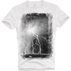 T-shirt UNDERWORLD Organic Cotton Storm. Białe t-shirty męskie Underworld, m, z nadrukiem, bez kołnierzyka. Za 69,99 zł.