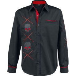 Banned Alternative Torben Shirt Koszula czarny. Czarne koszule męskie marki Banned Alternative, l, bez wzorów, bez kołnierzyka, z długim rękawem. Za 244,90 zł.