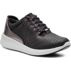 Sneakersy CLARKS - Un Alfresco Lo 261357194 Black Leather. Czarne półbuty damskie Clarks, ze skóry. W wyprzedaży za 249,00 zł.