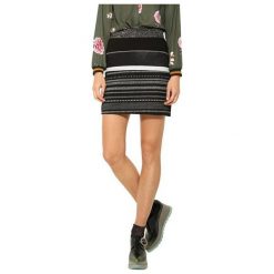 Desigual Spódnica Fal Anders 17Wwfk04 2000 (Rozmiar Xs). Czarne spódniczki damskie marki Desigual, xs, bez wzorów, eleganckie. W wyprzedaży za 185,00 zł.