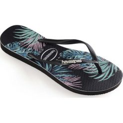 Havaianas - Japonki. Czarne klapki damskie Havaianas, bez wzorów, z materiału, bez obcasa, na obcasie. W wyprzedaży za 79,90 zł.