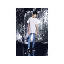 Rurki męskie: Spodnie Błękitne Jeansowe rurki Skinny Fit
