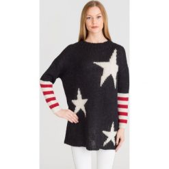 SWETER MY TWIN TWINSET. Czarne swetry damskie Twinset, s, z aplikacjami, bez rękawów, bez kaptura. Za 309,50 zł.