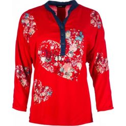 Desigual bluzka damska Temis, XS, czerwona. Czerwone bluzki damskie Desigual, xs, bez wzorów, bez kołnierzyka, bez rękawów. W wyprzedaży za 169,00 zł.