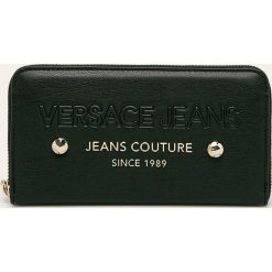 Versace Jeans - Portfel. Czarne portfele damskie Versace Jeans, bez wzorów, z poliesteru. Za 399,90 zł.