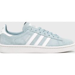 Adidas Originals - Buty Campus W. Niebieskie buty sportowe damskie adidas Originals, bez wzorów, ze skóry, sportowe. W wyprzedaży za 299,90 zł.