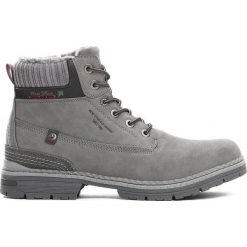 Szare Trapery Coldish. Szare buty trekkingowe męskie marki Born2be, na zimę, z materiału, na zamek. Za 149,99 zł.