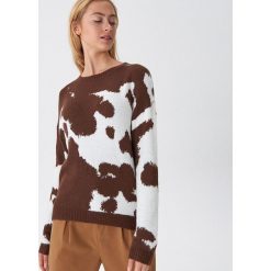 Sweter z motywem zwierzęcym - Wielobarwny. Swetry damskie House, xl, bez wzorów, bez rękawów, bez kaptura. W wyprzedaży za 59,99 zł.