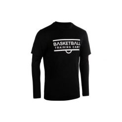 Koszulka Męska Do Gry W Koszykówkę 900 Z Rękawem Dla Zawodowych Graczy. Czarne koszulki męskie marki TARMAK, xl, bez wzorów, z elastanu, sportowe, bez kołnierzyka, bez rękawów. Za 74,99 zł.