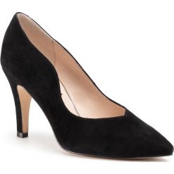 Szpilki CAPRICE - 9-22403-24 Black Suede 004. Czarne półbuty damskie Caprice, bez wzorów, ze skóry, eleganckie, bez obcasa, na obcasie, bez zapięcia. W wyprzedaży za 199,00 zł.