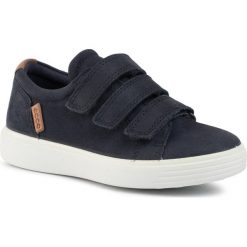 Sneakersy ECCO - S7 Teen 78017201303 Night Sky. Niebieskie trampki chłopięce ecco, bez wzorów, ze skóry, na rzepy. W wyprzedaży za 269,00 zł.