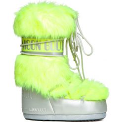 Buty MOON BOOT CL.PREMIUM POP FUR Żółty. Żółte śniegowce damskie marki Moon Boot, z kauczuku, bez zapięcia. W wyprzedaży za 606,00 zł.