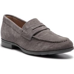 Mokasyny GEOX - U Besmington G U641XG 000ZR 9004 Anthracite. Szare mokasyny męskie Geox, ze skóry. W wyprzedaży za 279,00 zł.