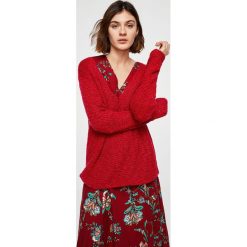 Mango - Sweter Mirror. Czerwone bez kategorii marki Mango, s, z dzianiny. W wyprzedaży za 59,90 zł.