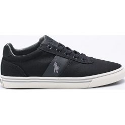 Polo Ralph Lauren - Tenisówki. Czarne trampki męskie marki Polo Ralph Lauren, z materiału, na sznurówki. Za 339,90 zł.
