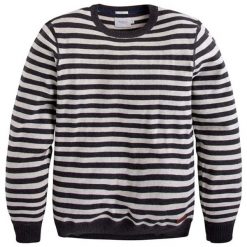 Sweter w kolorze ciemnoszarym ze wzorem. Szare swetry męskie Pepe Jeans, Mexx, Pierre Cardin, s, w paski, z okrągłym kołnierzem, bez kaptura. W wyprzedaży za 134,95 zł.