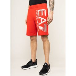Szorty sportowe EA7 Emporio Armani 3HPS59 PJ05Z 1451. Czerwone spodenki sportowe męskie EA7 Emporio Armani, xl, bez wzorów, z bawełny, sportowe. Za 349,00 zł.