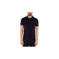 Koszulki polo z krótkim rękawem Harmont Blaine POLO DOPPIA FRONTURA. Niebieskie koszulki męskie Harmont Blaine, m, bez wzorów, polo, z krótkim rękawem, krótkie. Za 456,03 zł.