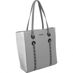 Torebka damska shopper bag Monnari 0950 szara - szary. Szare torby damskie na zakupy Monnari, bez wzorów, ze skóry ekologicznej, klasyczne, bez dodatków. Za 169,00 zł.
