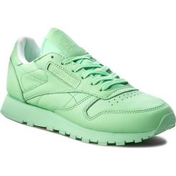 Buty Reebok - Cl Lthr Pastels BD2773 Mint Green/White. Zielone buty sportowe damskie Reebok, na co dzień, bez wzorów, ze skóry, bez obcasa, na płaskiej podeszwie, bez zapięcia. W wyprzedaży za 249,00 zł.