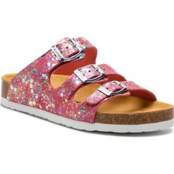 Klapki DR. BRINKMANN - 500274 D Pink 43. Różowe klapki damskie marki Dr. Brinkmann, z aplikacjami, ze skóry ekologicznej, bez obcasa. Za 159,00 zł.