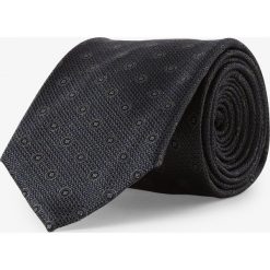 Andrew James New York - Męski krawat z jedwabiu, szary. Szare krawaty męskie Andrew James New York, bez wzorów, z jedwabiu, eleganckie. Za 149,95 zł.