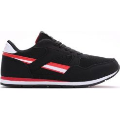 Czarno-Czerwone Buty Sportowe Always Be Happy. Czarne buty sportowe chłopięce Born2be, z materiału, z okrągłym noskiem, na sznurówki. Za 59,99 zł.