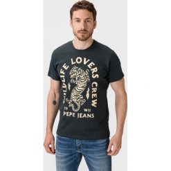 Pepe Jeans Jett Koszulka Szary. Szare podkoszulki męskie Pepe Jeans, xxl, z nadrukiem, z bawełny, z krótkim rękawem. Za 206,95 zł.