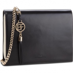 Torebka ELISABETTA FRANCHI - BS-13A-86E2-V199 Nero/Burro 685. Czarne torebki klasyczne damskie marki Elisabetta Franchi, ze skóry. W wyprzedaży za 699,00 zł.