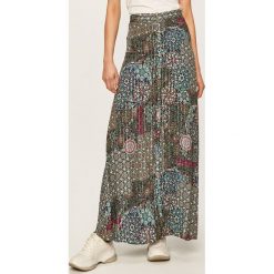 Desigual - Spódnica. Niebieskie spódniczki damskie Desigual, na co dzień, bez wzorów, z poliesteru, casualowe, maxi, rozkloszowane. Za 449,90 zł.