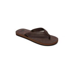 Sandały Quiksilver Molokai Nubuck - Sandalias AQYL100373. Pomarańczowe sandały męskie marki Quiksilver, z nubiku, bez zapięcia. Za 141,35 zł.