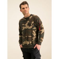 Bluza Alpha Industries X-Fit 158320. Zielone bluzy męskie Alpha Industries, m, bez wzorów, z bawełny, bez kołnierzyka, bez rękawów, bez kaptura. W wyprzedaży za 179,00 zł.