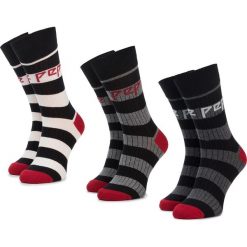 Zestaw 3 par wysokich skarpet unisex PEPE JEANS - Kester PMU10552 Multi 0AA. Szare skarpetki damskie Pepe Jeans, bez wzorów, z elastanu. Za 69,00 zł.