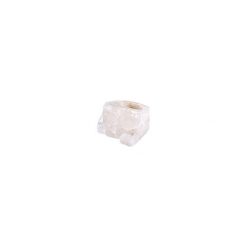 Pierścionek AMBIA - kryształ górski biały. Białe pierścionki damskie Cosmostones, z agatem. Za 329,00 zł.