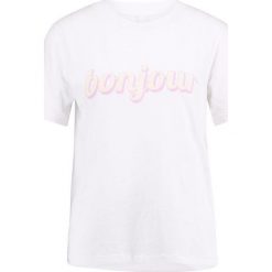 T-shirty damskie: mbyM BONJOUR Tshirt z nadrukiem white