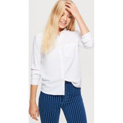 Gładka koszula - Biały. Białe koszule wiązane damskie Cropp, l. Za 49,99 zł.