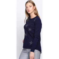Swetry klasyczne damskie: Granatowy Sweter Sweet Escape