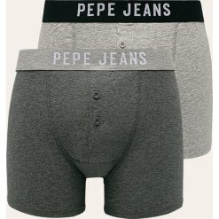 Pepe Jeans - Bokserki Waldo (2-pack). Szare bokserki męskie Pepe Jeans, bez wzorów, z elastanu. W wyprzedaży za 89,90 zł.