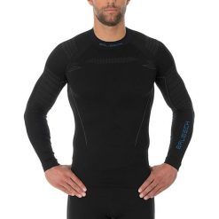 BLUZA BRUBECK THERMO Z DŁ. RĘK. MĘSKA czarna. Czarne koszulki męskie termoaktywne marki Brubeck, m, bez wzorów, bez kołnierzyka, bez rękawów. Za 129,99 zł.
