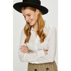 Vero Moda - Koszula. Białe koszule body marki Vero Moda, s, z elastanu, klasyczne, z klasycznym kołnierzykiem. W wyprzedaży za 89,90 zł.