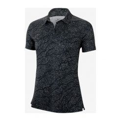 Nike Dry Uv Polo Koszulka Czarny. Czarne koszulki damskie Nike, xs, w grochy, z elastanu, polo. Za 283,95 zł.