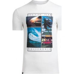 T-shirt męski TSM606 - biały - Outhorn. Białe t-shirty męskie marki Outhorn, na lato, m, z bawełny. Za 39,99 zł.